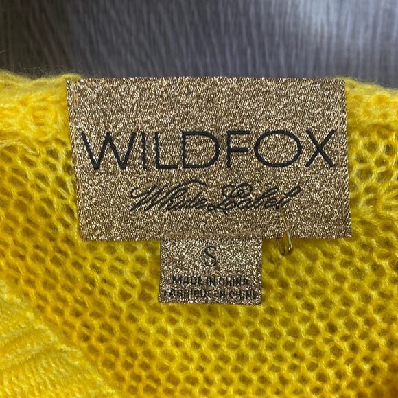 Wildfox White Label Rare Knit Smiley Face Hooded Poncho Women's Small - Picture 4 of 7